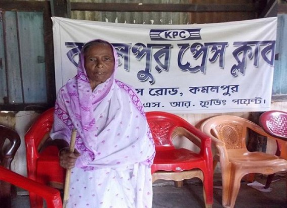 Manik's Golden era: An octogenarian lady deprived of facility